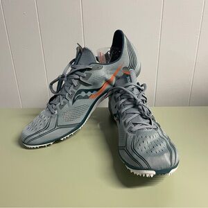 Saucony Men's Endorphin 3 Track and Field Shoe, size 14, slate